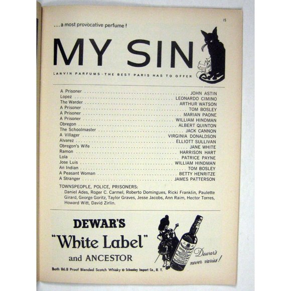 Power and Glory Playbill Premiere Performance December 1958 Eric Berry - Picture 4 of 7